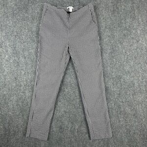 Carolina Belle Montreal Women's Pants Size 8 Houndstooth Black Crop Pants